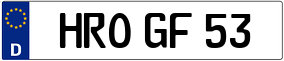 Trailer License Plate